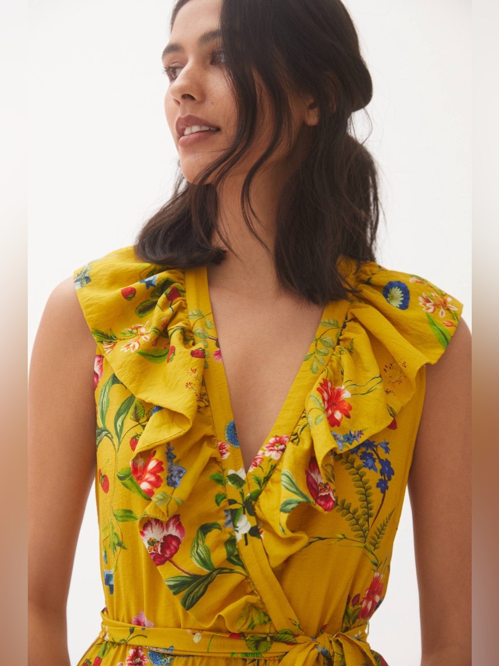 Anthropologie / Maeve | Floral-Wrap Mini Dress, size S - Picture 2 of 9